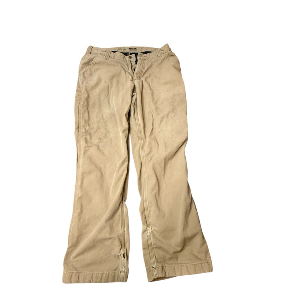 Carhartt Men's Khaki flannel lined pants BN 3342-M